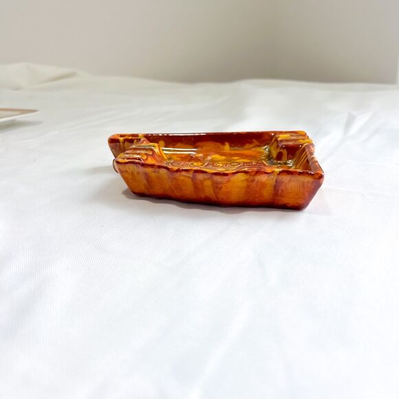 Vintage Oklahoma State Ceramic Ashtray Trinket Dish Western Cherokee 71680 - Picture 4 of 6